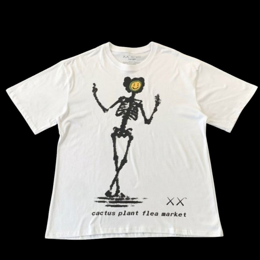 Cactus Plant Flea Market x Kaws Tees - Short Sleeve in White